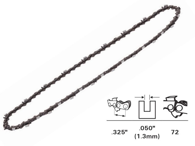 RAIDER 140106 - ВЕРИГА ЗА ВЕРИЖЕН ТРИОН (БЕНЗИНОВА РЕЗАЧКА) 0.325",1.3mm, 72 звена